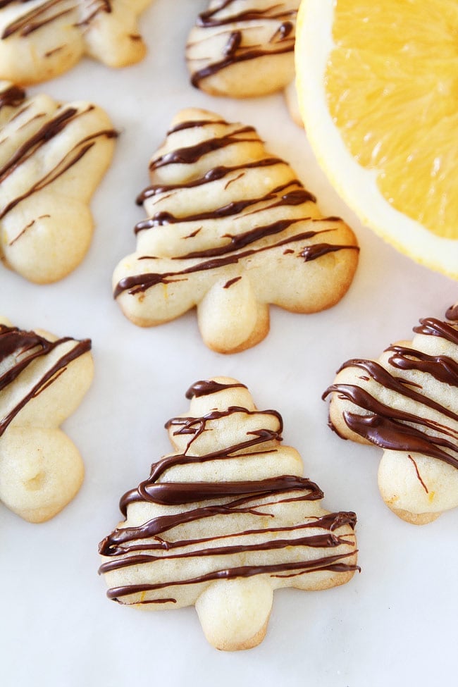 Orange Chocolate Spritz Cookie Recipe 