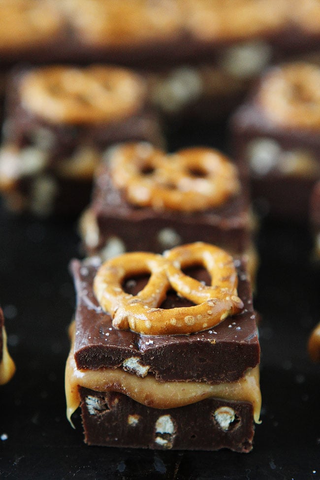 Salted Caramel Pretzel Fudge Recipe