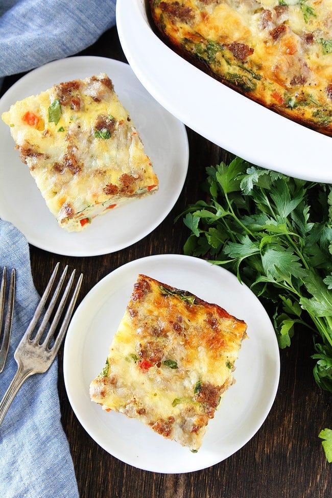 Sausage, Cheese, and Potato Egg Casserole Recipe