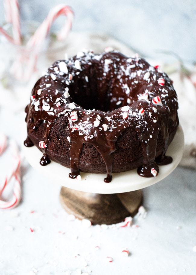 Chocolate Peppermint Bundt Cake | Two Peas & Their Pod