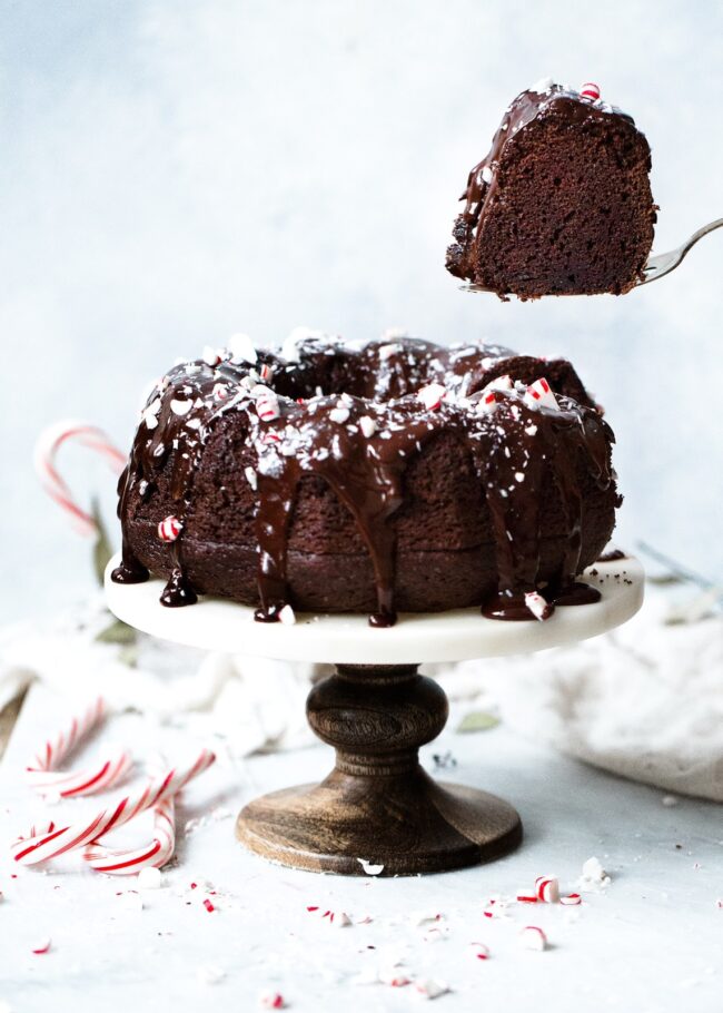 Chocolate Peppermint Bundt Cake