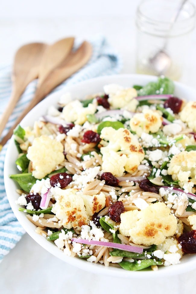 Roasted Cauliflower, Feta, and Orzo Salad Recipe