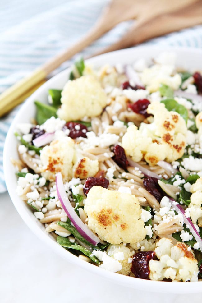 Roasted Cauliflower, Feta, and Orzo Salad Recipe