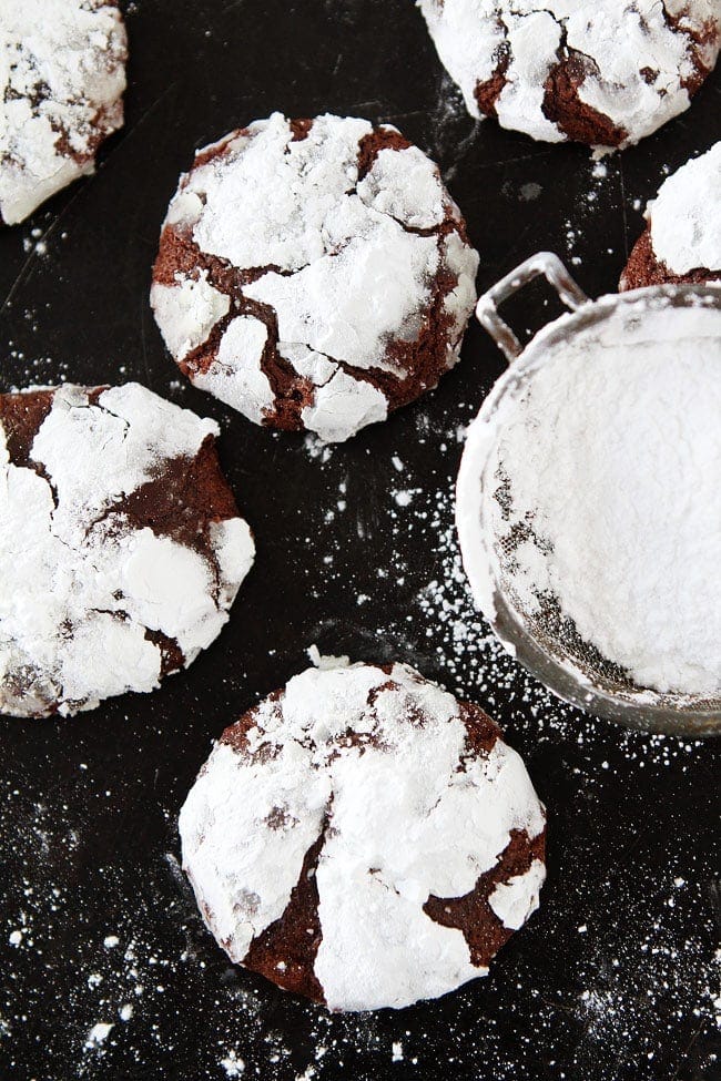 snowy-topped brownie drops