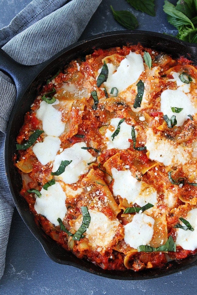 Easy Skillet Vegetable Lasagna Recipe