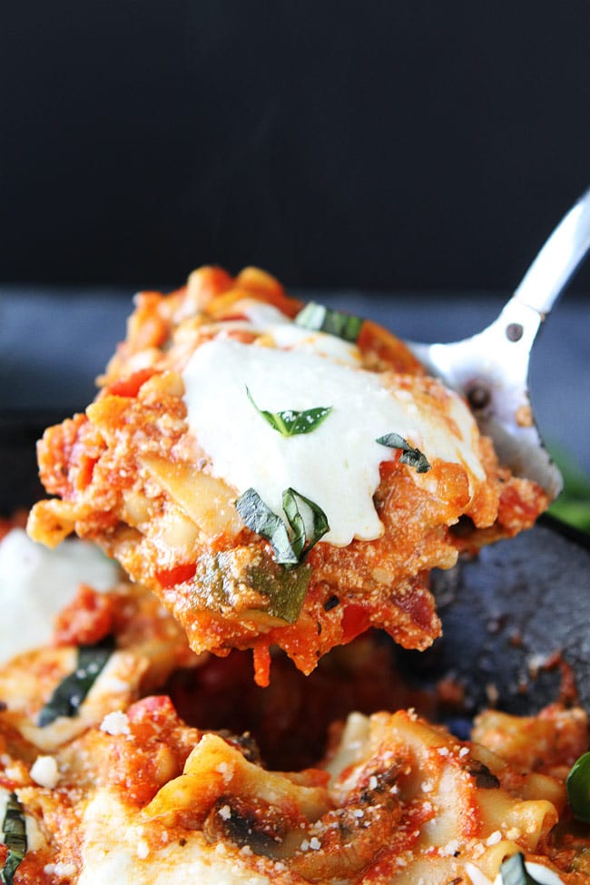 Easy Skillet Vegetable Lasagna Recipe