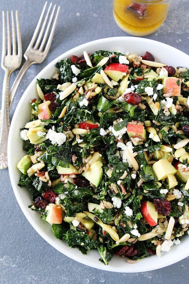 Simple Kale Salad {Best Recipe} - Two Peas & Their Pod