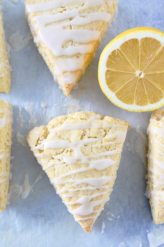Scone recipe with lemon icing