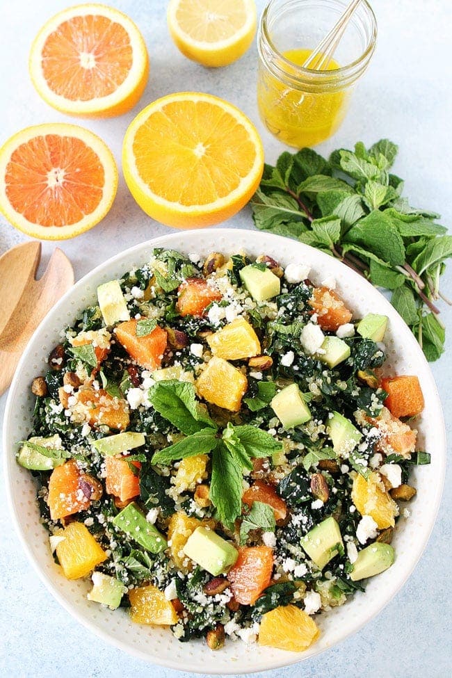Orange, Avocado, and Kale Quinoa Salad Recipe