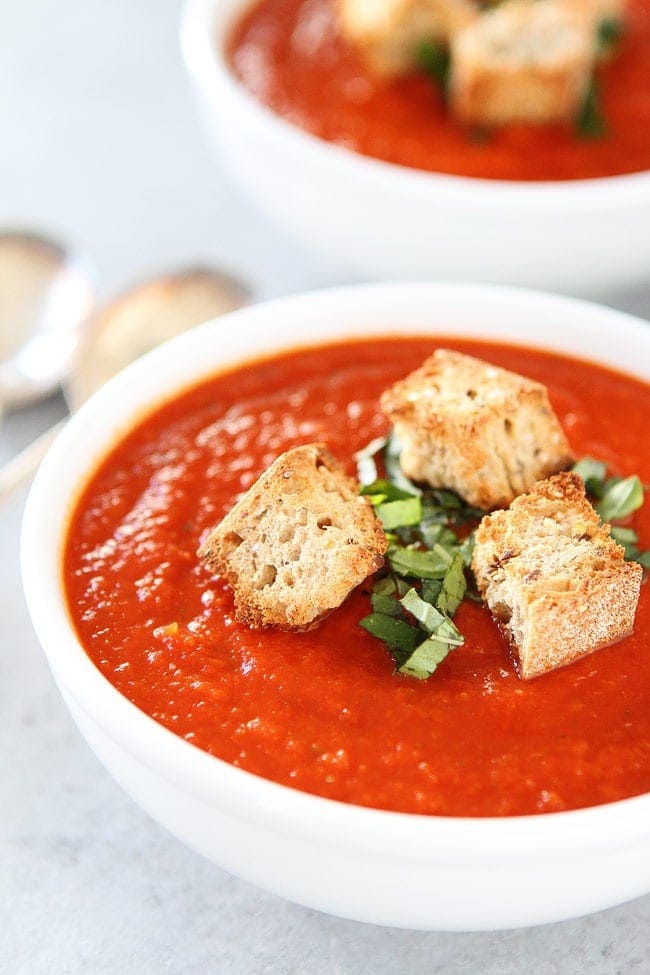 Roasted Red Pepper Tomato Soup.