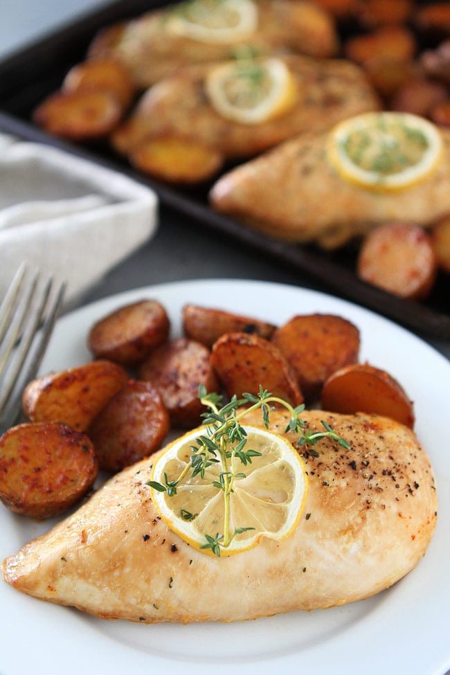 Sheet Pan Lemon Thyme Chicken Recipe