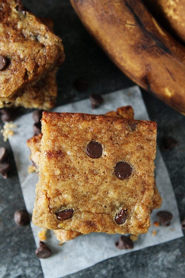 Brown Butter Banana Chocolate Chip Bars