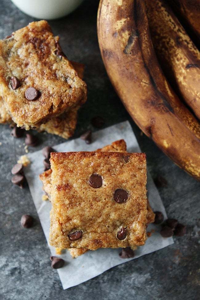 Brown Butter Banana Chocolate Chip Bars Recipe