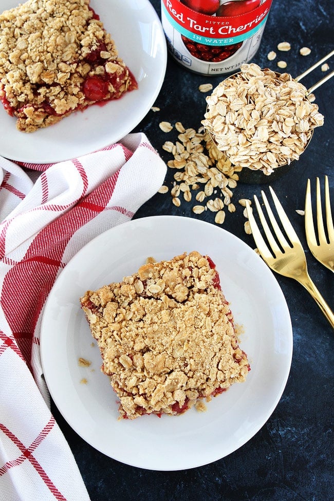 Easy Cherry Oatmeal Bars 