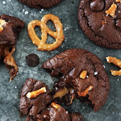 Chocolate Salted Caramel Cookies