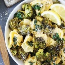 Tortellini recipes with spinach and lemon broccoli