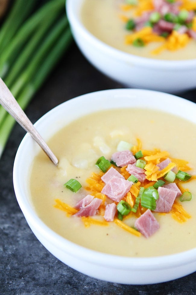 Cheesy Ham and Potato Soup Recipe