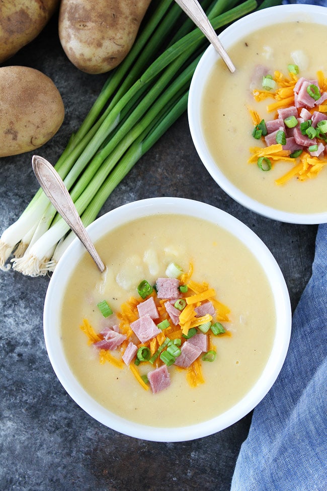 Cheesy Ham and Potato Soup Recipe