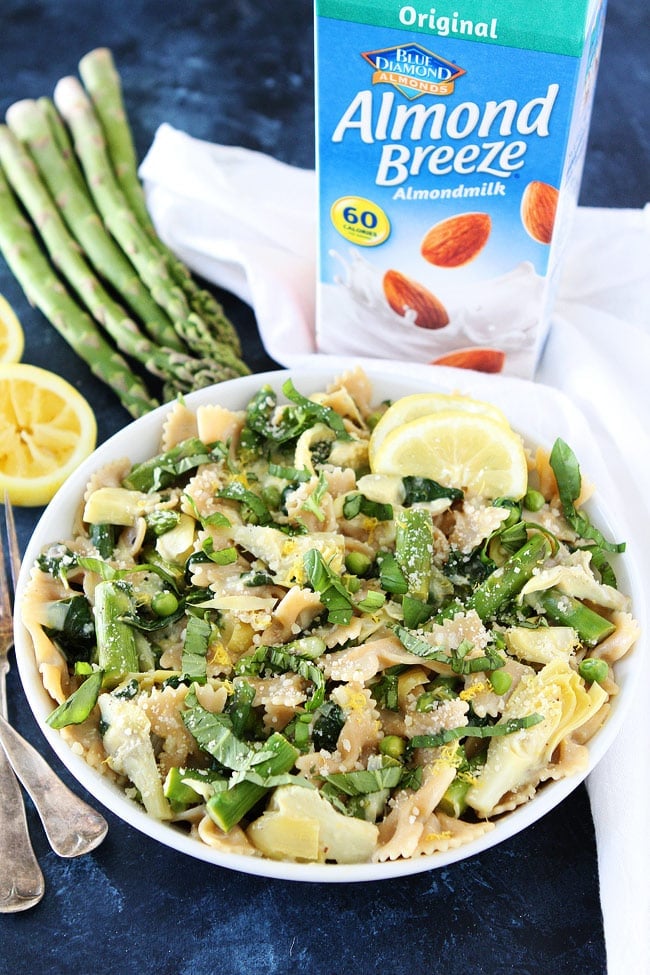 Creamy Lemon Spring Vegetable Pasta Recipe