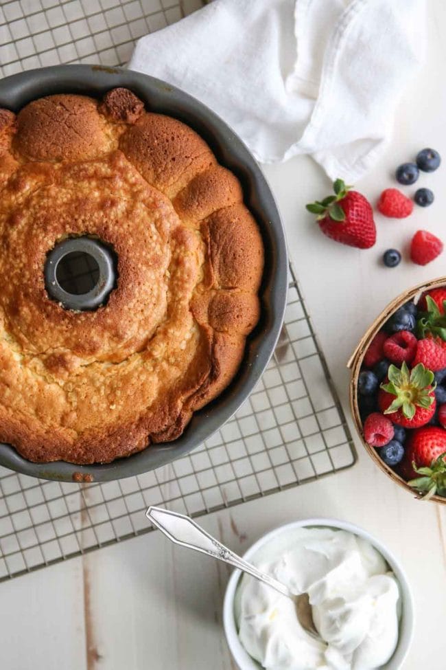 Cream Cheese Pound Cake This easy bundt cake recipe comes out perfect every time! It is a family favorite dessert!