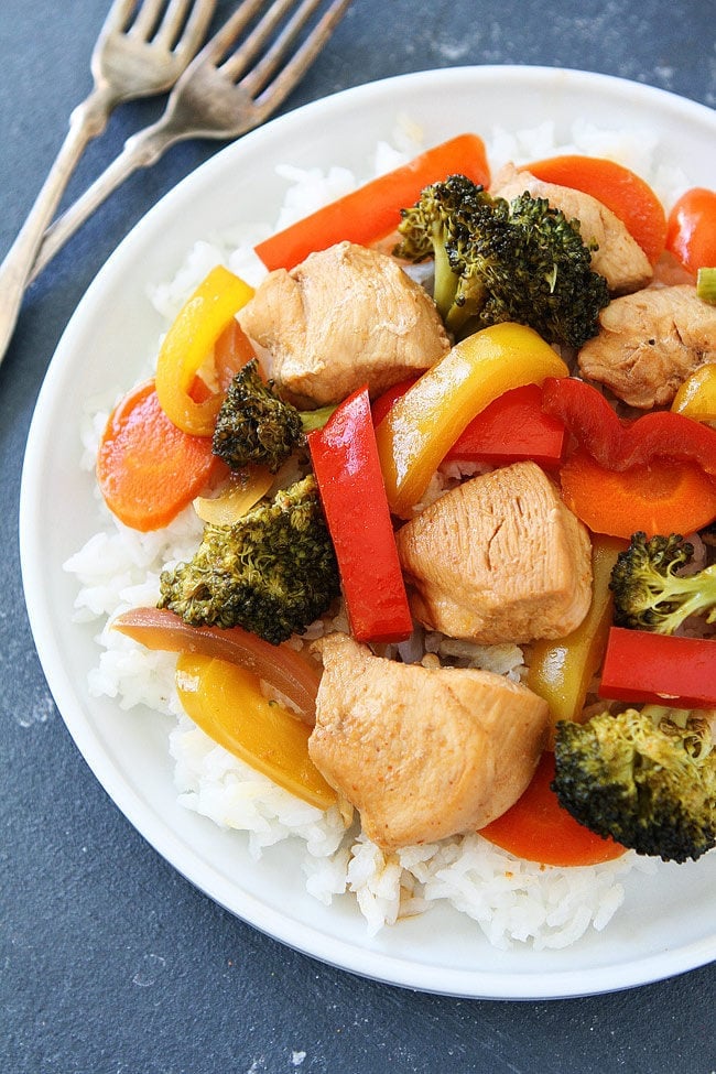 Asian Chicken and Vegetable Foil Packets are a favorite quick and easy dinner