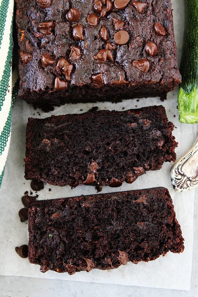 Chocolate Chocolate Chip Zucchini Bread Recipe