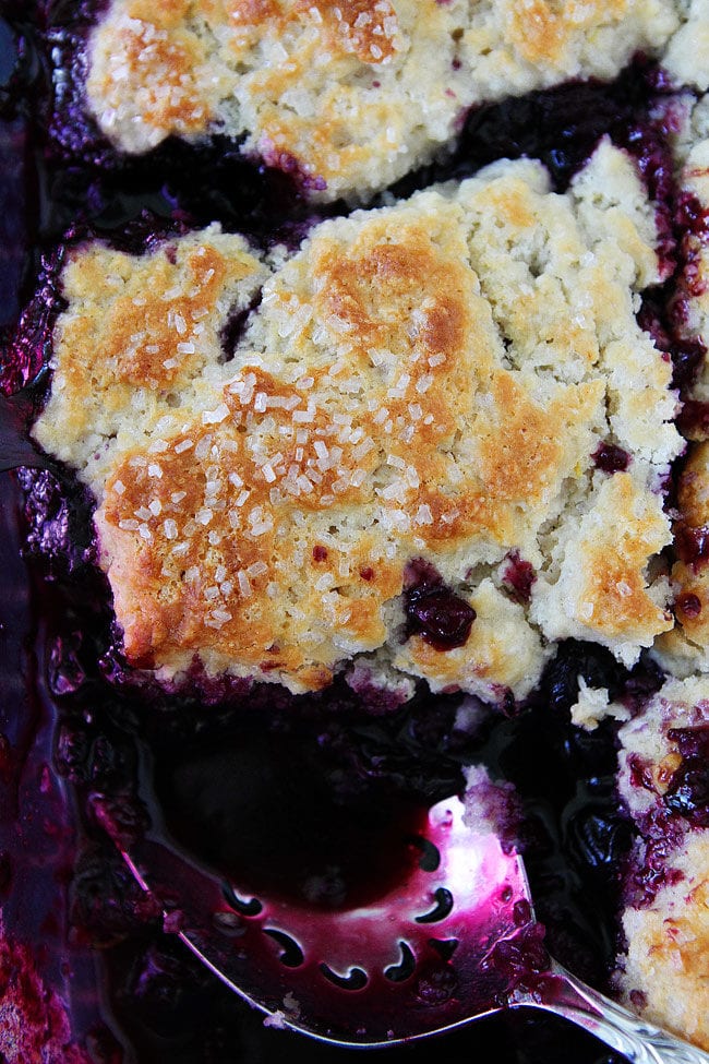 Blueberry Cobbler {Fresh or Frozen Berries} - Two Peas & Their Pod