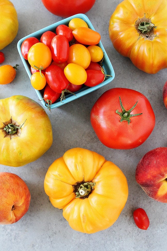 Fresh tomatoes for Easy Caprese Salad Recipe