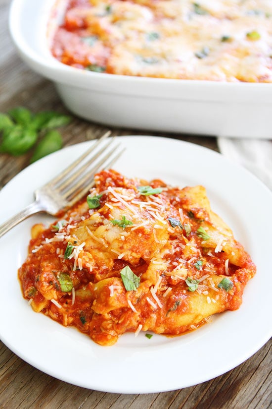 4 Ingredient Ravioli Lasagna makes a great easy weeknight dinner