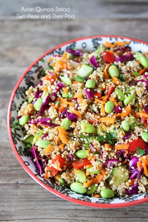 Asian Quinoa Salad is the perfect easy weeknight dinner