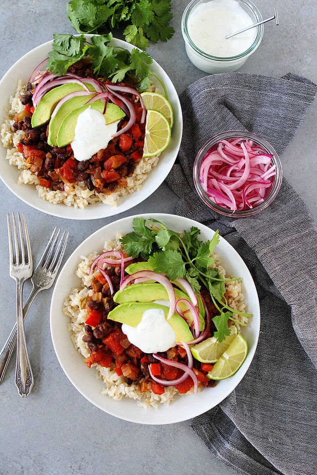 Black Bean Skillet Dinner is a healthy weeknight meal that is easy to make.