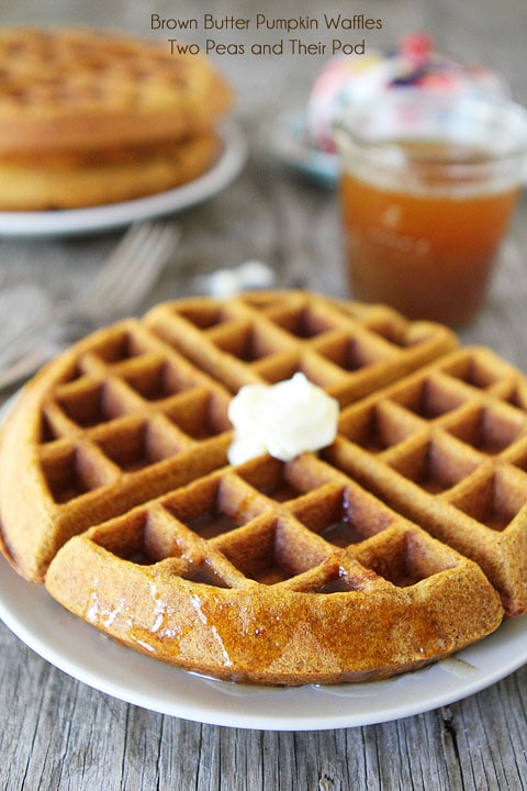 Brown Butter Pumpkin Waffles Recipe 