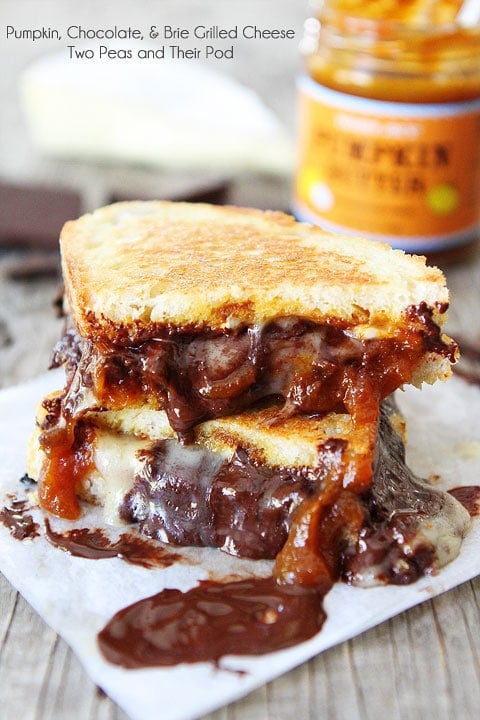 Pumpkin, Chocolate, and Brie Grilled Cheese Recipe