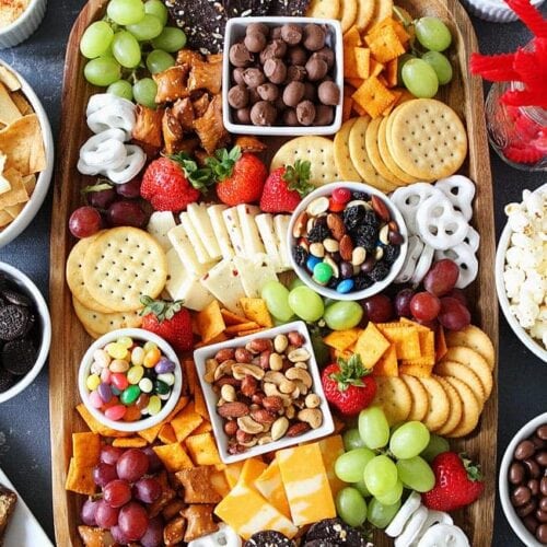 Party Grazing Snack Tray - With Peanut Butter on Top