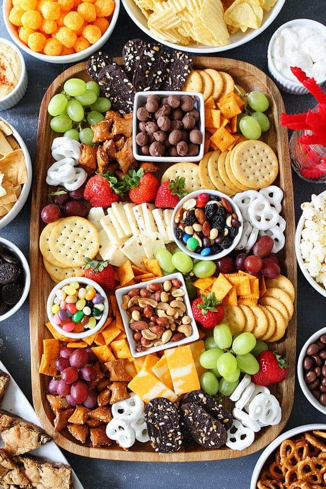 Sweet and Salty Snack Board-the perfect party food for easy entertaining. 
