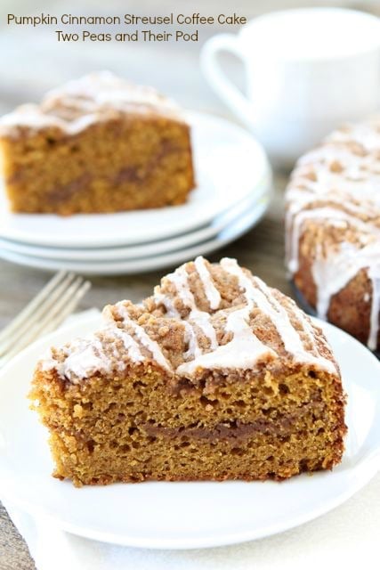Pumpkin Cinnamon Streusel Coffee Cake Recipe