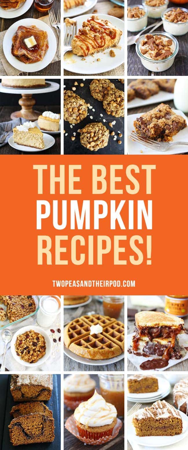 25 of the Best Pumpkin Recipes! You will want to make all of these pumpkin recipes this fall!