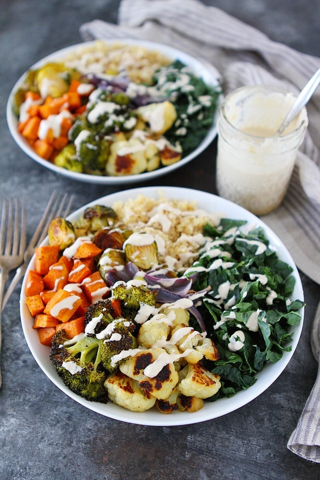 Roasted Vegetable Quinoa Bowls