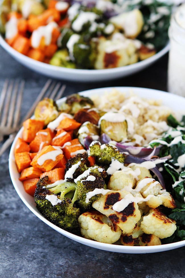 Roasted Vegetable Quinoa Bowls