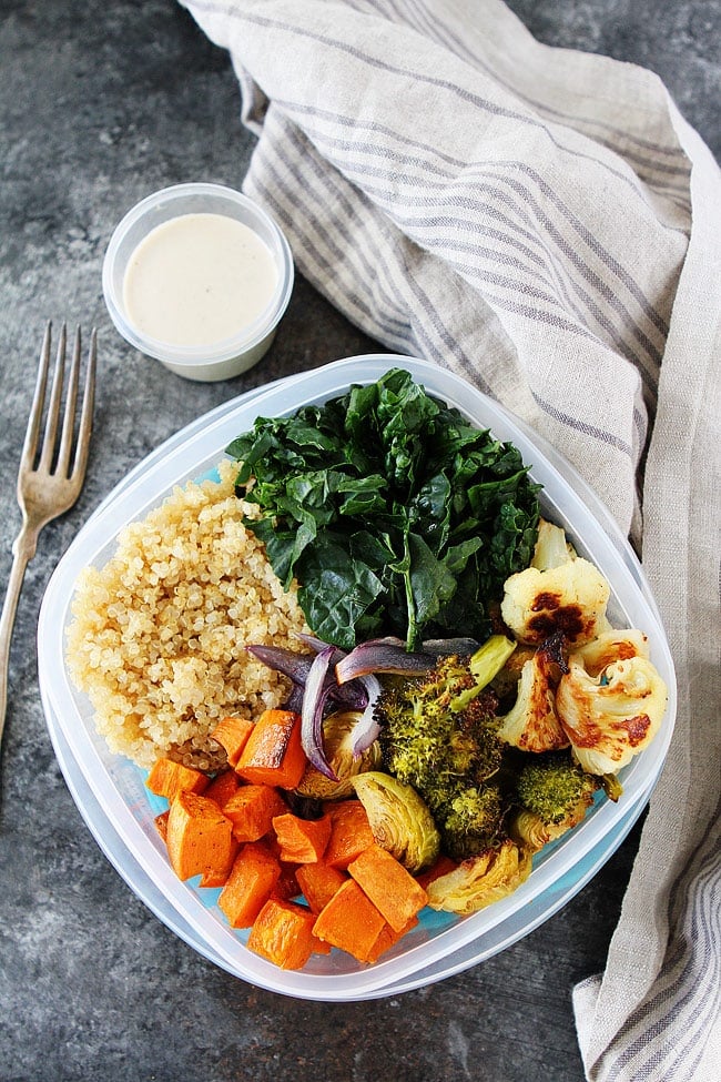 Roasted Vegetable Quinoa Bowls