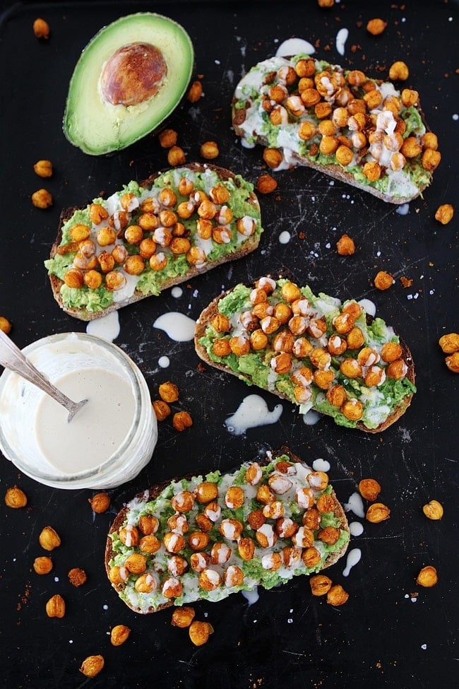 Roasted Chickpea Avocado Toast