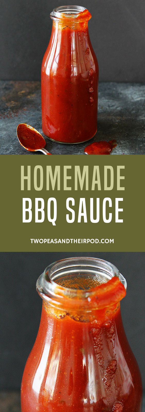 Easy Homemade BBQ Sauce-the BEST BBQ sauce and it's so easy to make at home! 