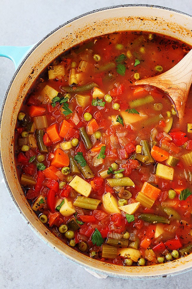 Vegetable Soup in pot