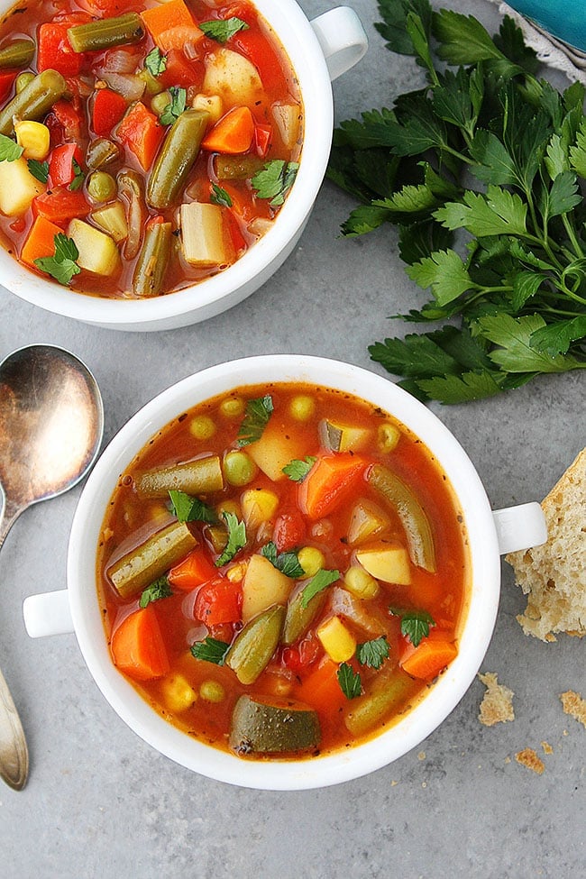 Caseros Sopa de Verduras Receta