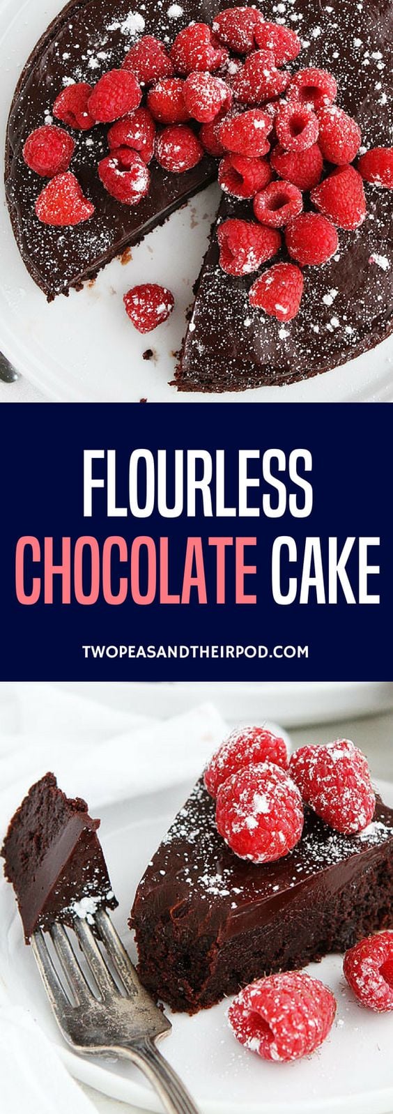 Flourless Chocolate Cake is the ultimate chocolate cake! This easy gluten-free chocolate cake is the BEST chocolate cake recipe! It is rich, fudgy, and SO decadent! #chocolate #chocolatecake #dessert #glutenfree #ValentinesDay