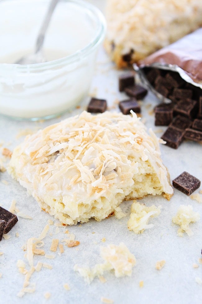 How to Make Coconut Chocolate Chunk Scones