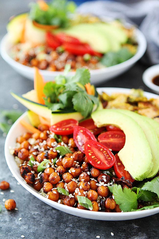 Korean BBQ Chickpea Bowls