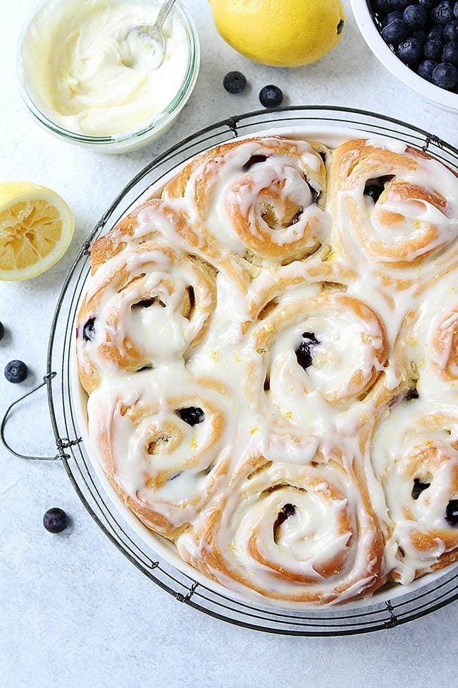 Lemon Blueberry Sweet Rolls