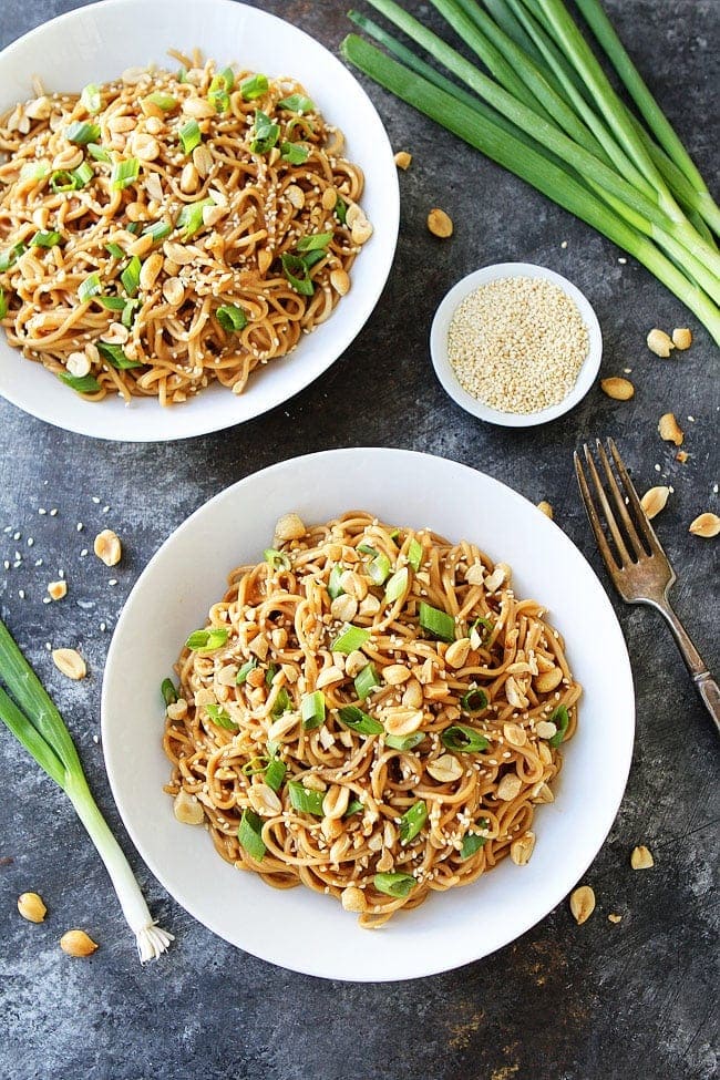 30 Minute Vegan Stir Fry Sesame Noodles