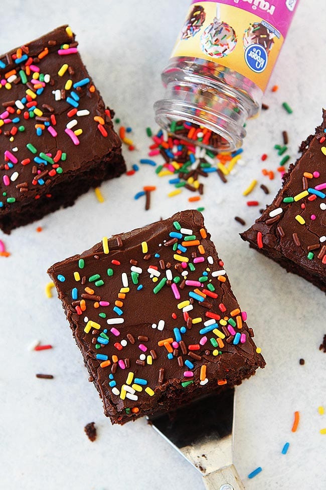Chocolate Cake with sprinkles